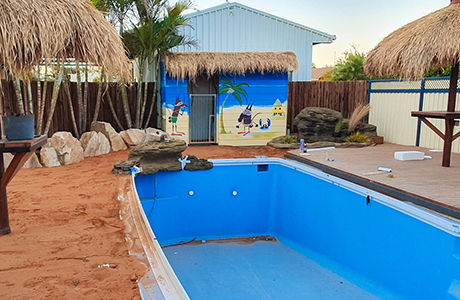 Kalgoorlie decorative concrete pool Kalgoorlie decorative concrete pool