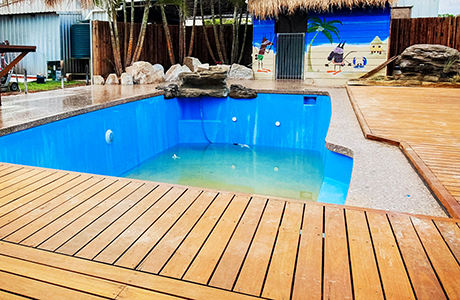 Kalgoorlie decorative concrete pool Kalgoorlie decorative concrete pool