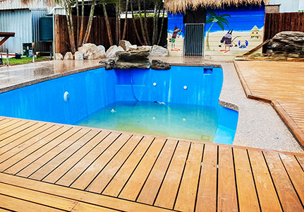 Kalgoorlie decorative concrete pool