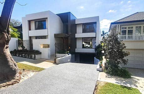 Exposed aggregate driveway