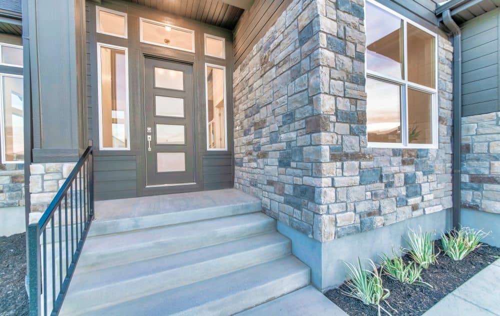 Concrete steps can be installed inside your home or outdoors, and hold up well in most climates.