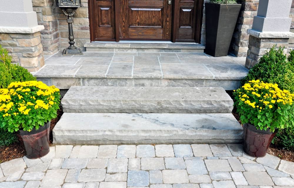 Textured concrete stair case, perfect for modern design and high durability 